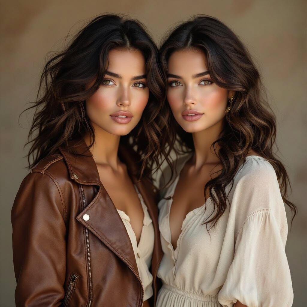 Earthy Tones Portrait in Expressive Realism Style