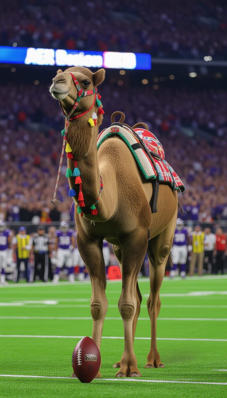 Dromedary Plays Football
