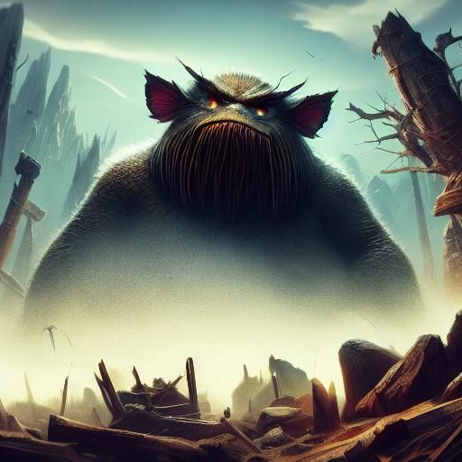 Detailed 3D Render of a Fat Neckbeard