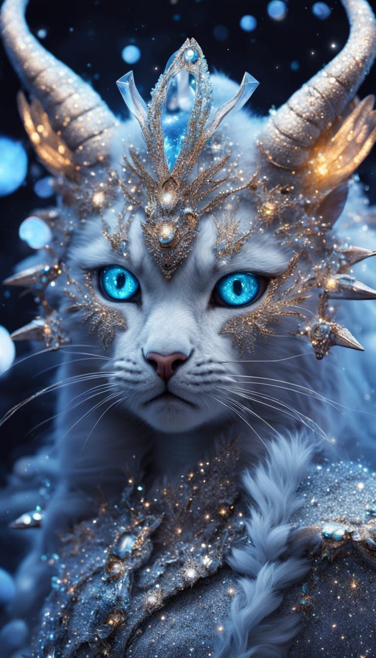 Dragon Cat Shines on Celestial Catwalk