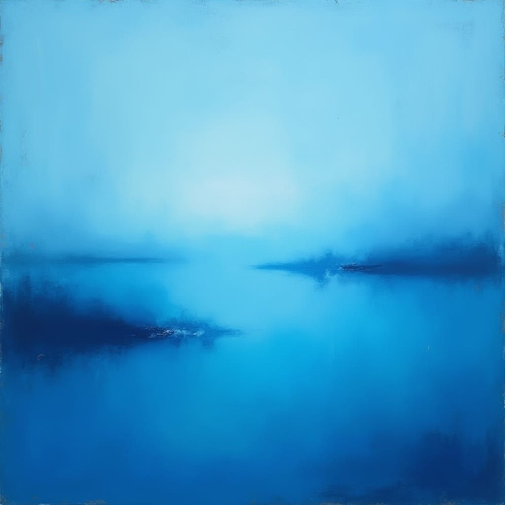 Serenely Hued Digital Artwork in Bold Rectangular Fields