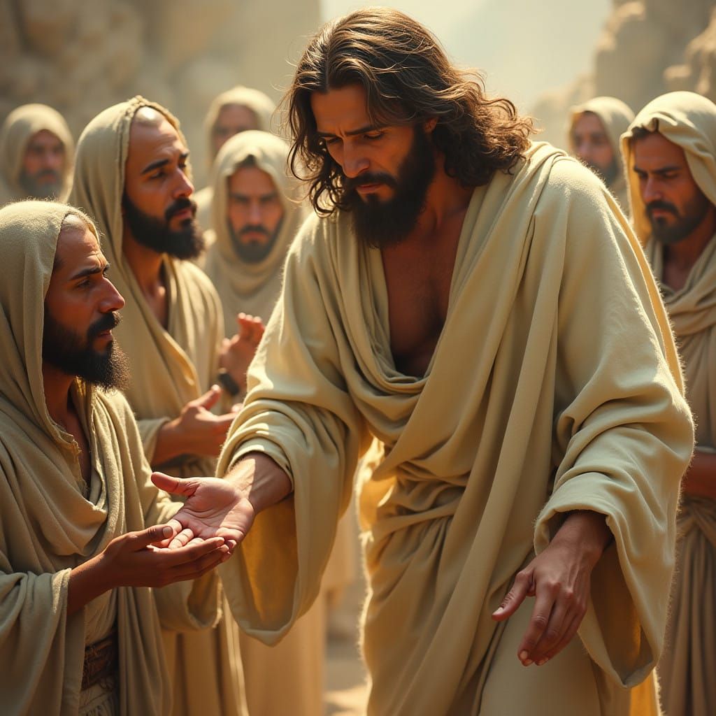 Jesus Shows Compassion to the Lepers in a Heartfelt Moment