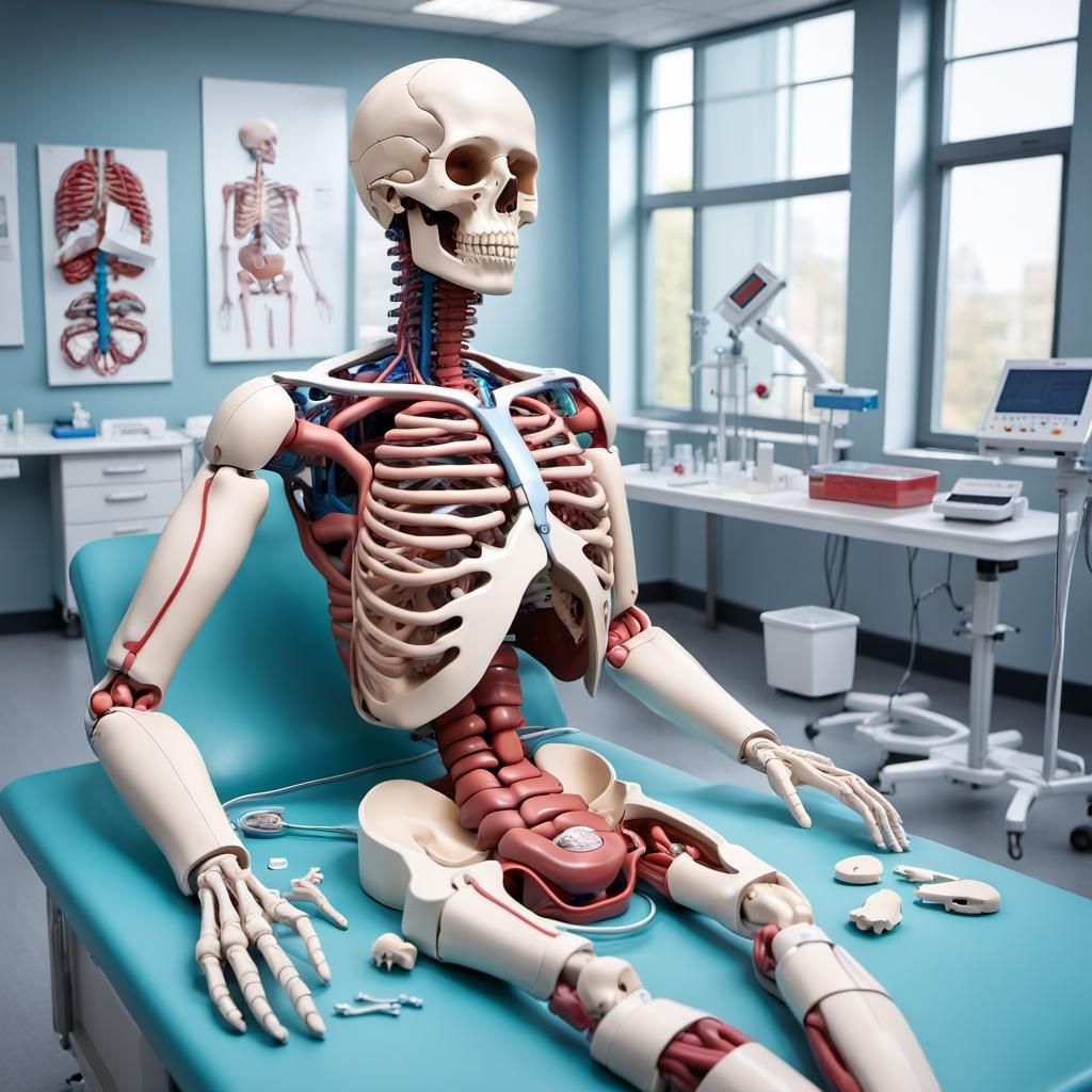 Medical Mannequin Body Puzzle in 3D