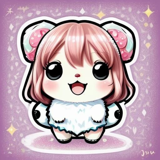 Kawaii Anime Girls Playing Music in Moe Style