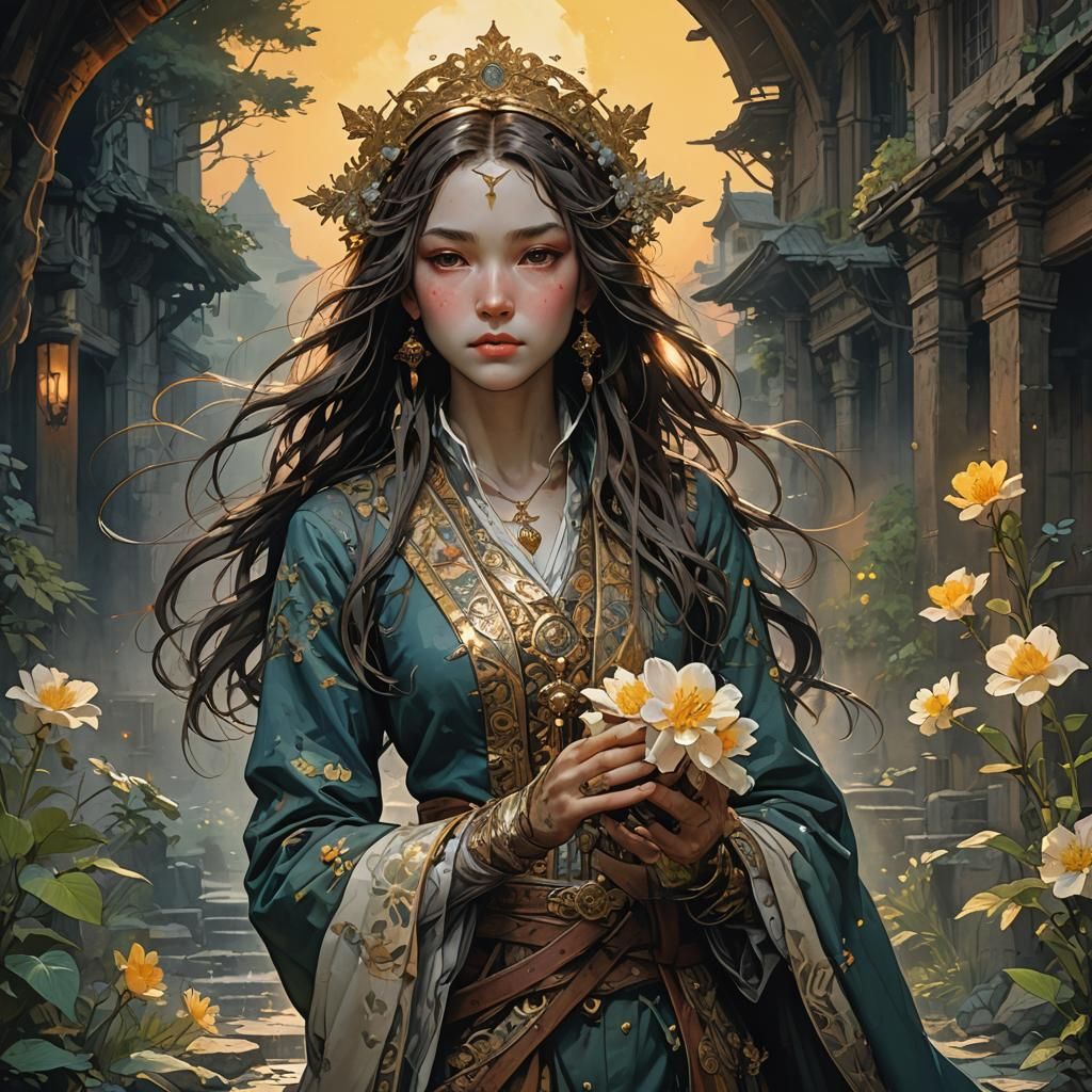 Dawn Light Watercolor: Hyperdetailed Concept Art