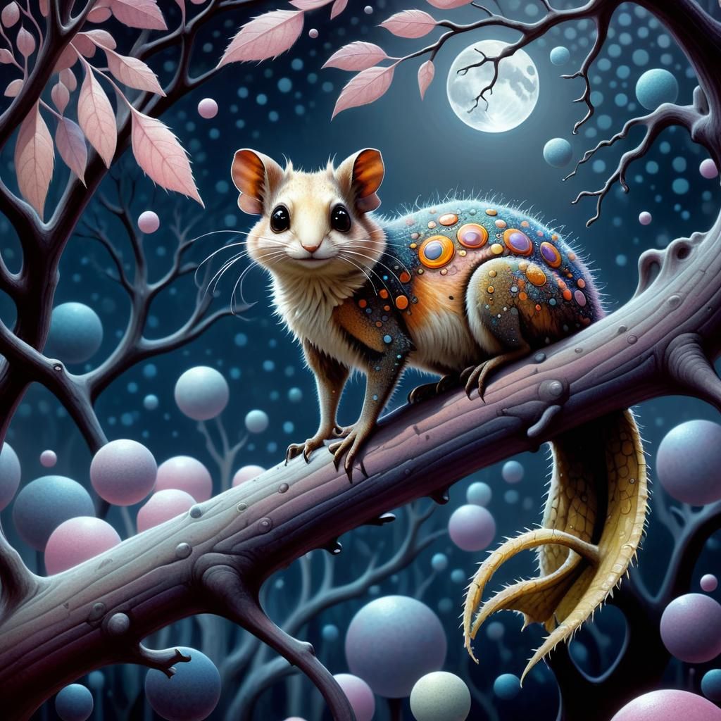 Hyperrealistic Annelid in Surrealist Style