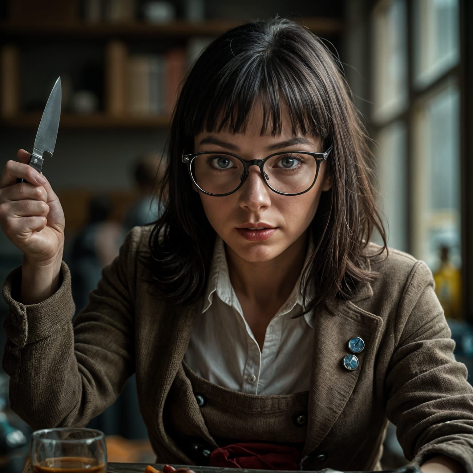 Velma's Ominous Gaze in a Cinematic Masterpiece