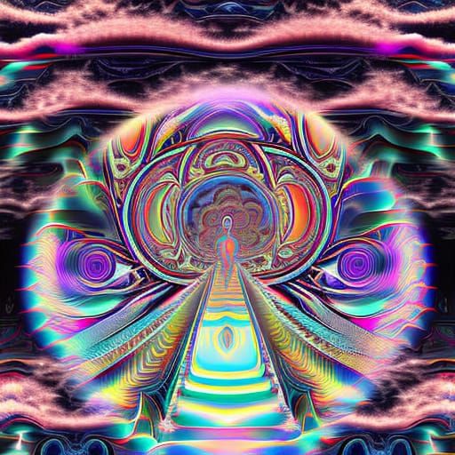 Psychedelic Woman in Cosmic DMT Breakthrough