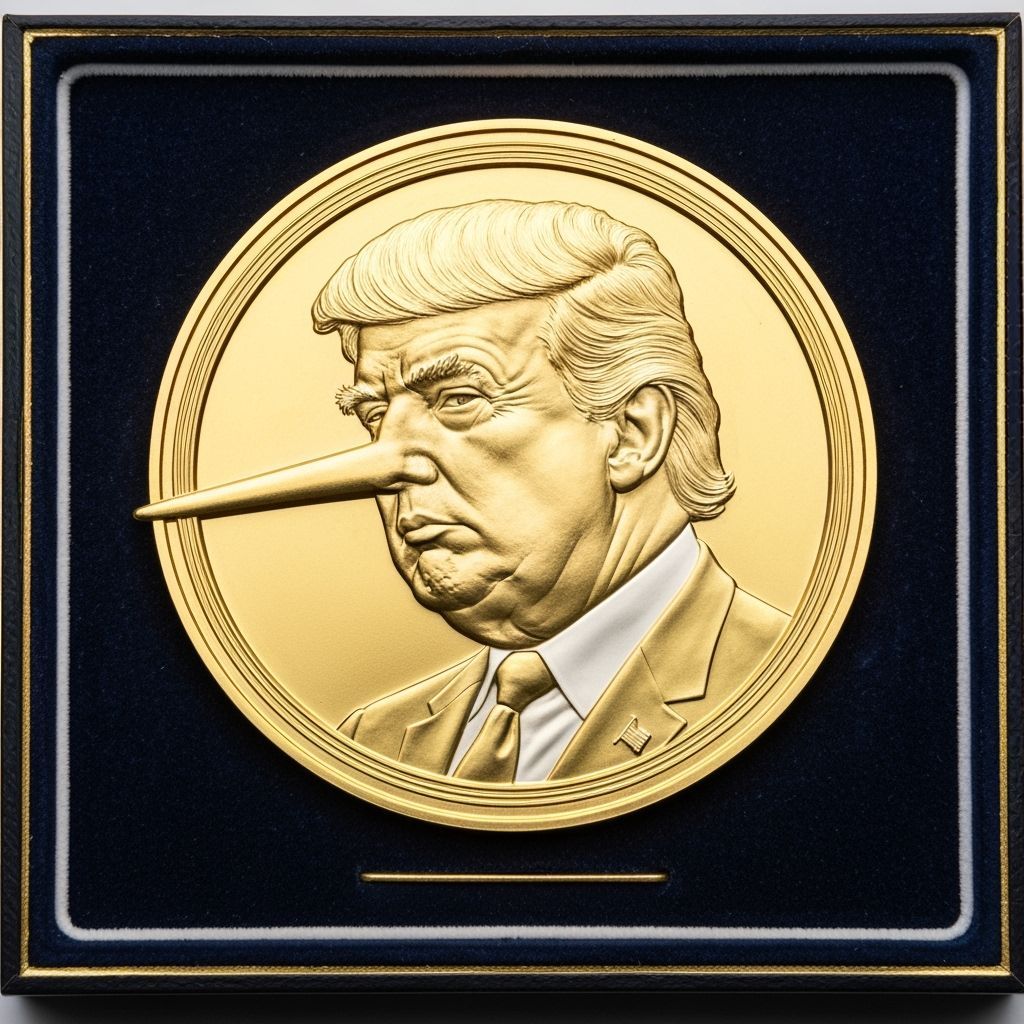 Satirical Gold Medal for Mendacity