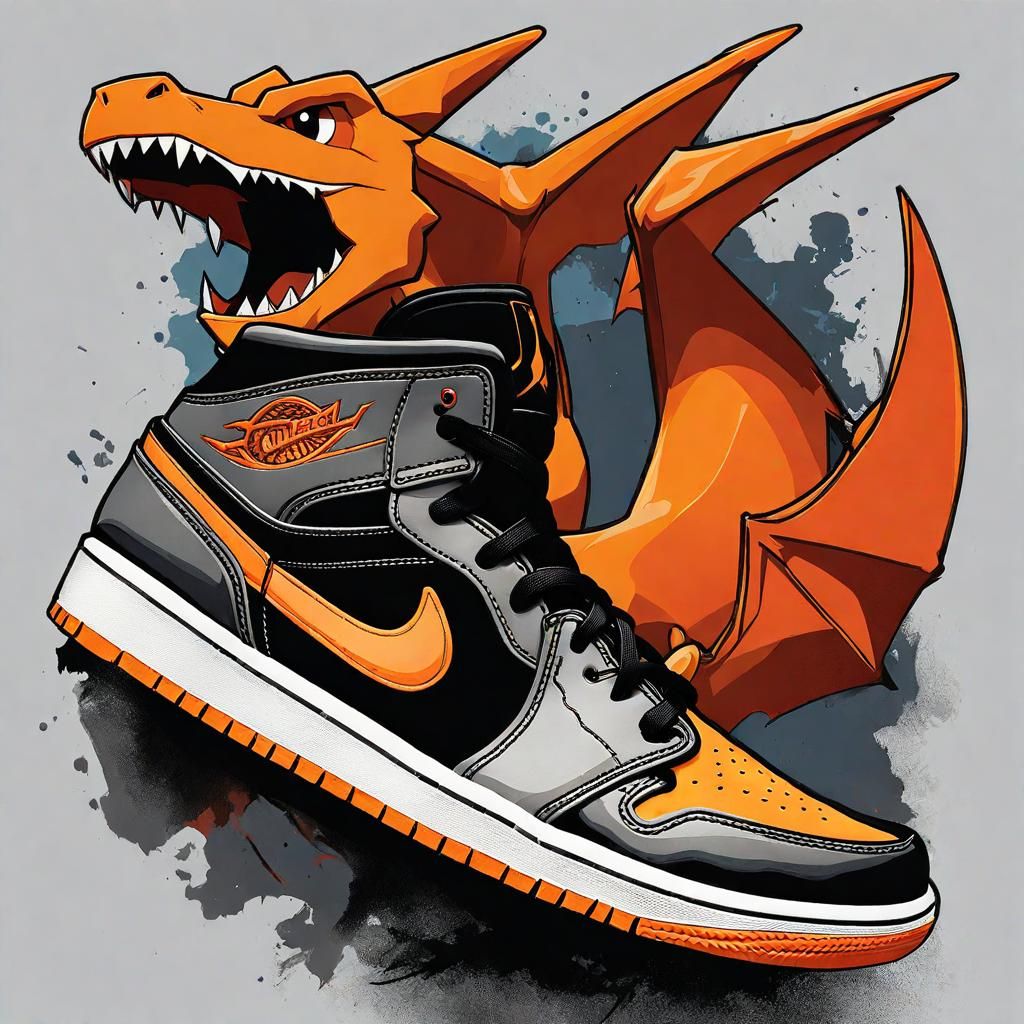 Nike Air Jordan Mid Charizard