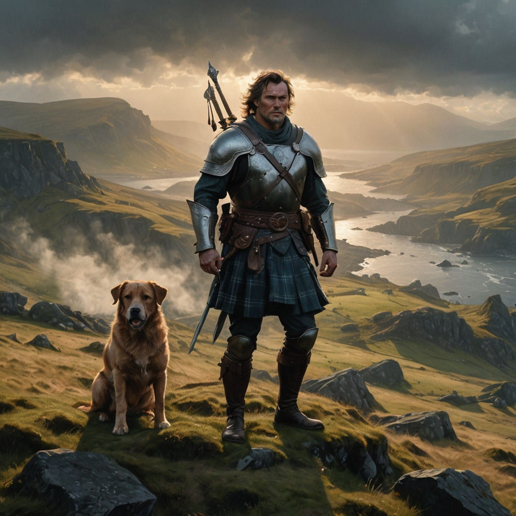 Ethereal Bruce the Great in Heroic Hyperrealistic Portrait