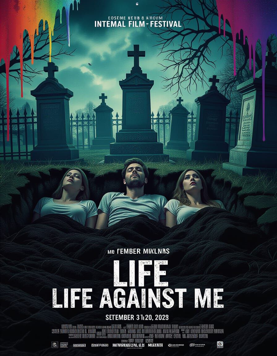 Life Against Me Movie Poster: Buried Alive in Gothic Cemeter...