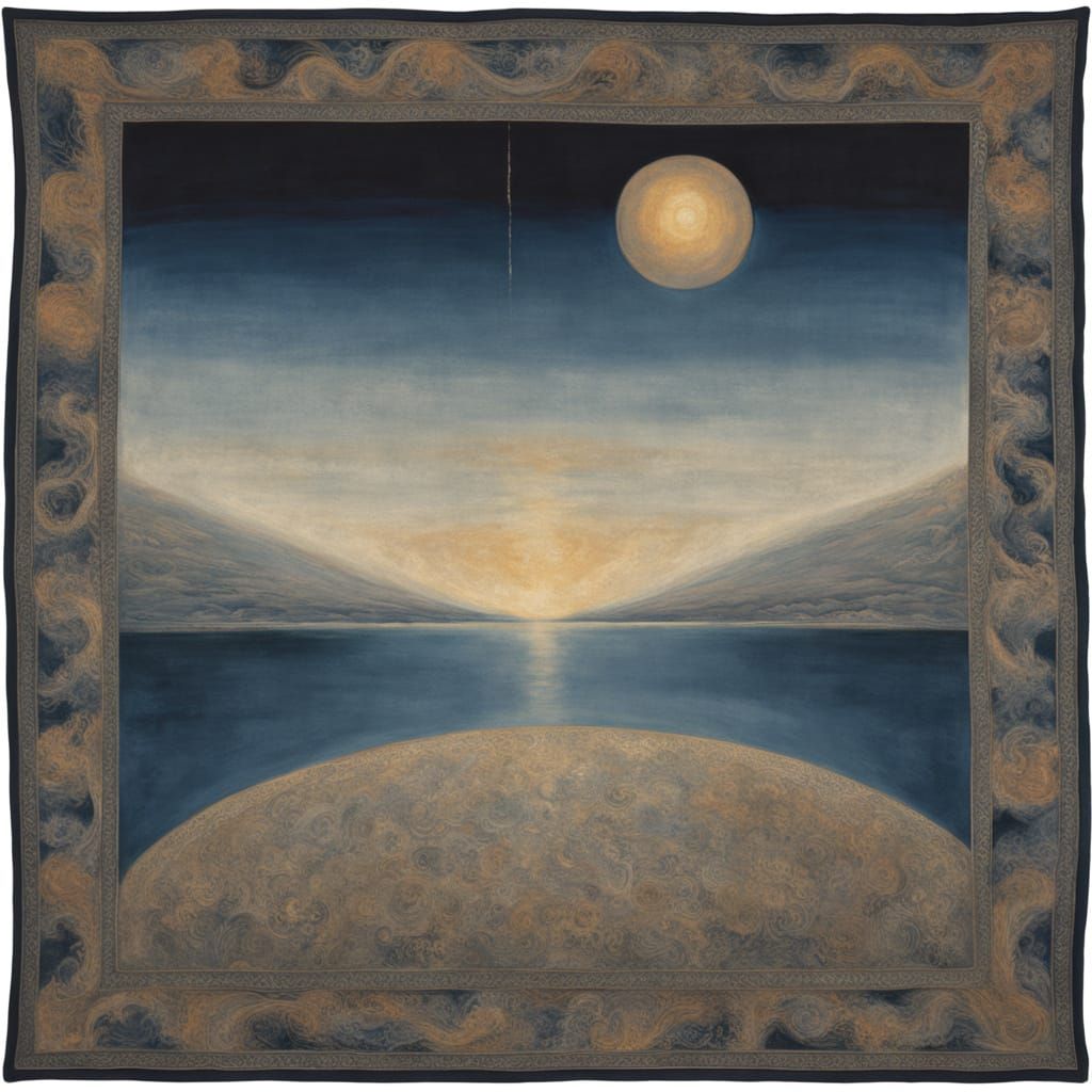 Ethereal Woman Contemplates Cosmic Wonder in Stardust-Woven ...