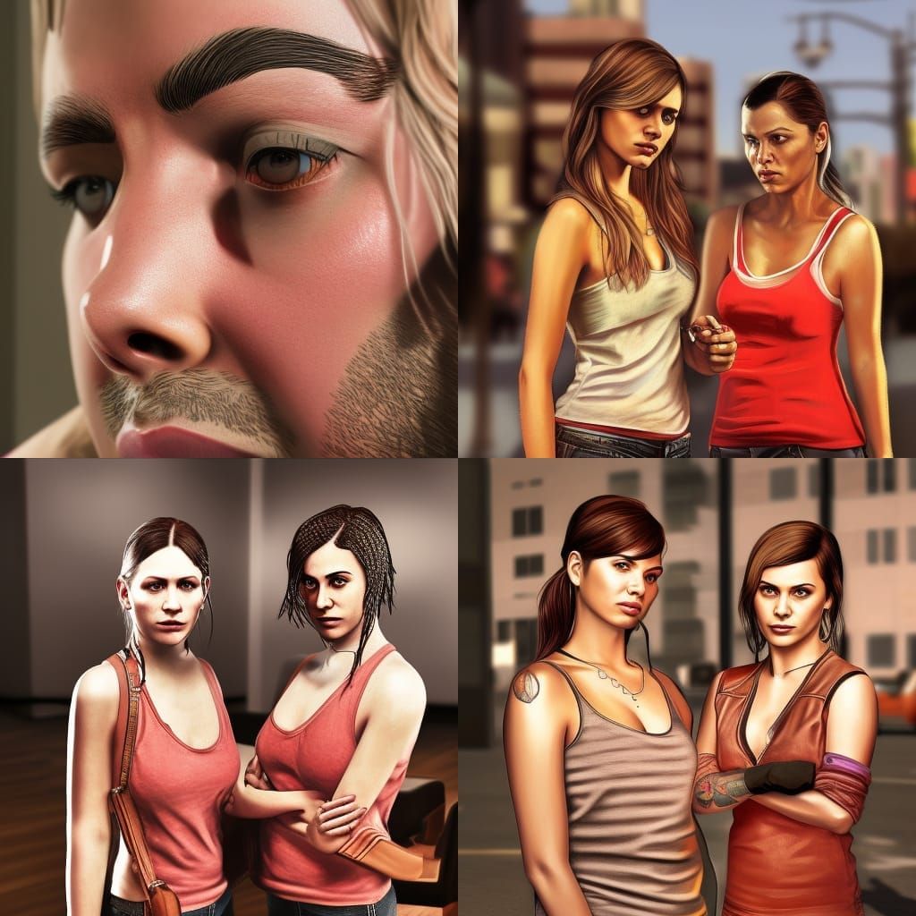 Grand Theft Auto Character in Photorealistic Style