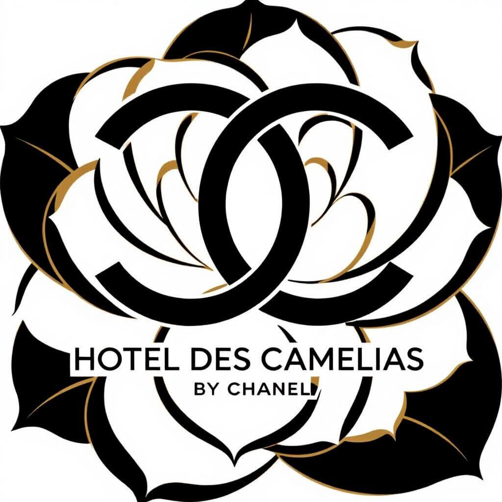 Chanel Hotel Logo: Elegant Camellia Silhouette