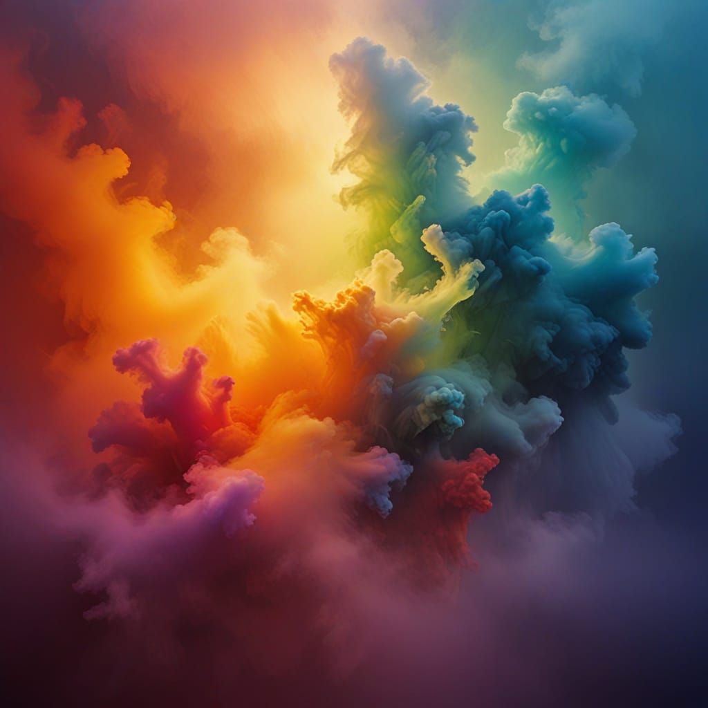 Volumetric Color Gradient Emissions