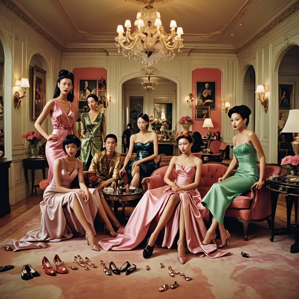 Teenage Boy's Surreal Makeover in Lavish Setting