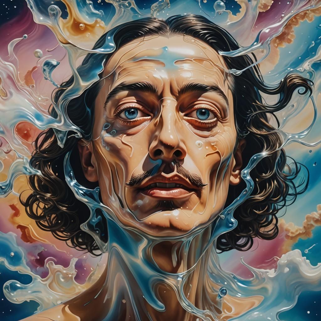 Dreamlike Surrealism in Cosmic Oil on Canvas