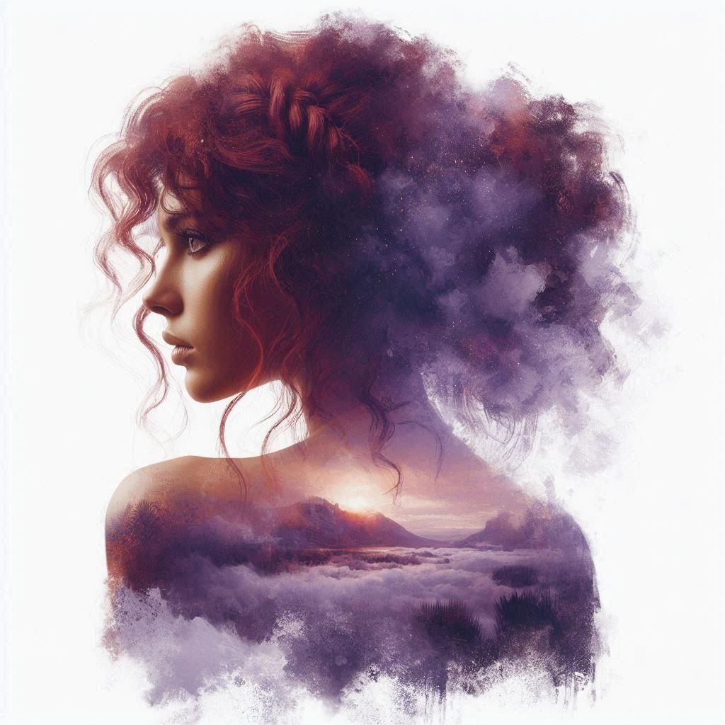 Double Exposure Oil Painting Effect