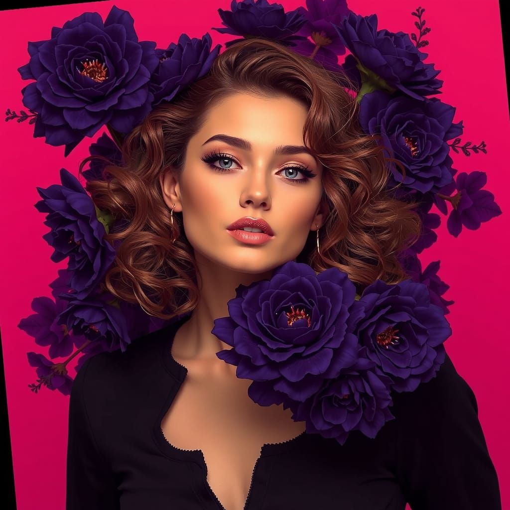 Dense Green Forest in Deep Shades of Green