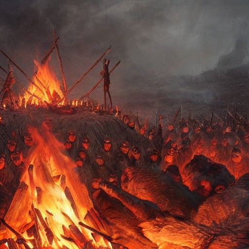Viking funeral pyre