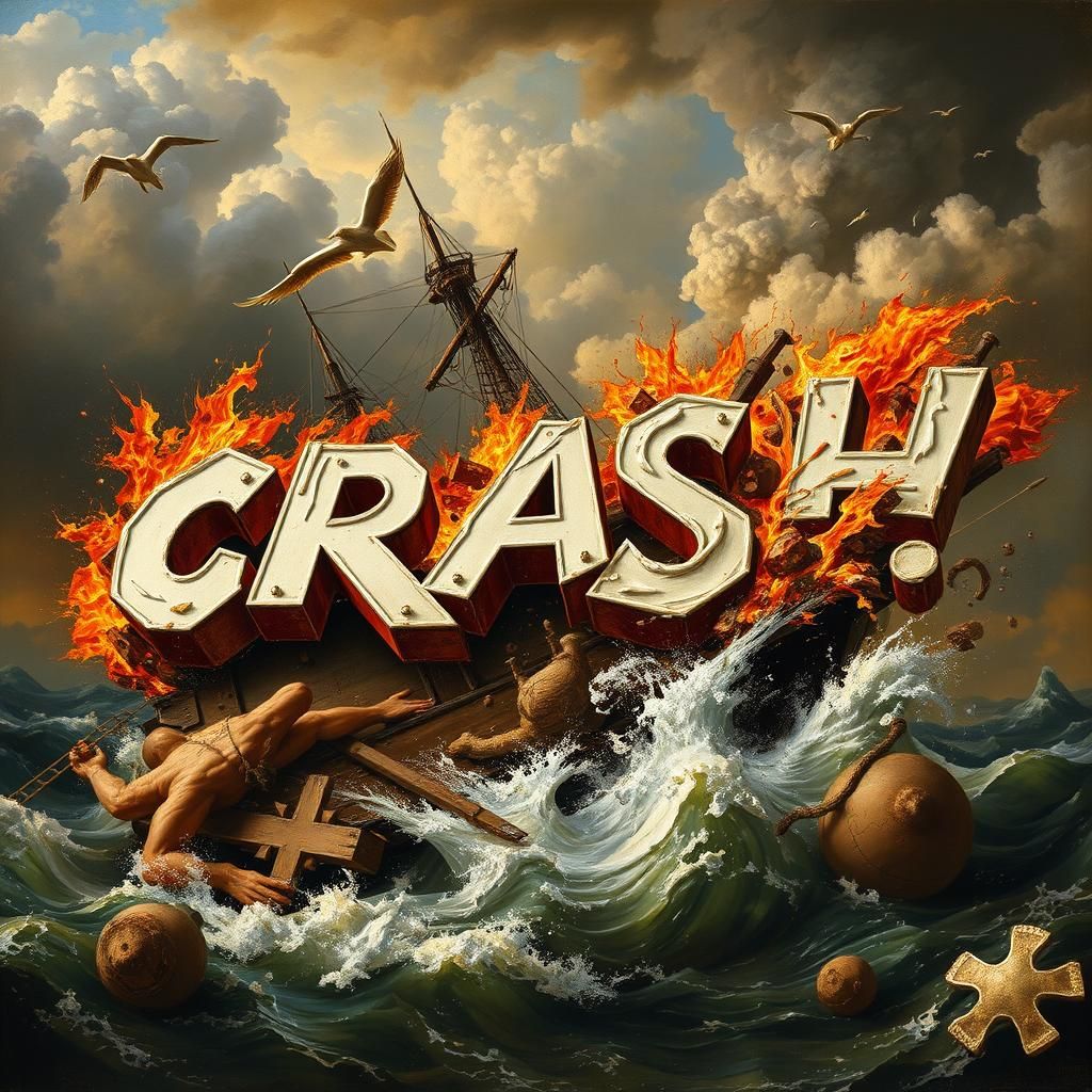 "CRASH!" with the energetic, dynamic composition of Baroque