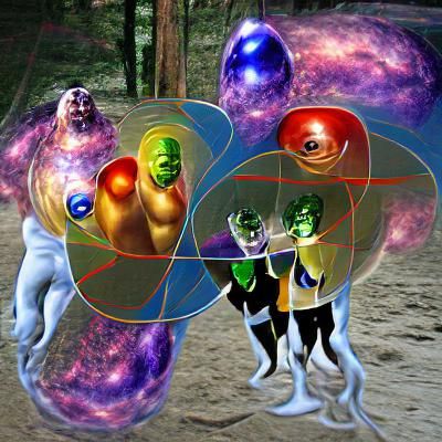 Three Universes Merge in Cosmic Fusion