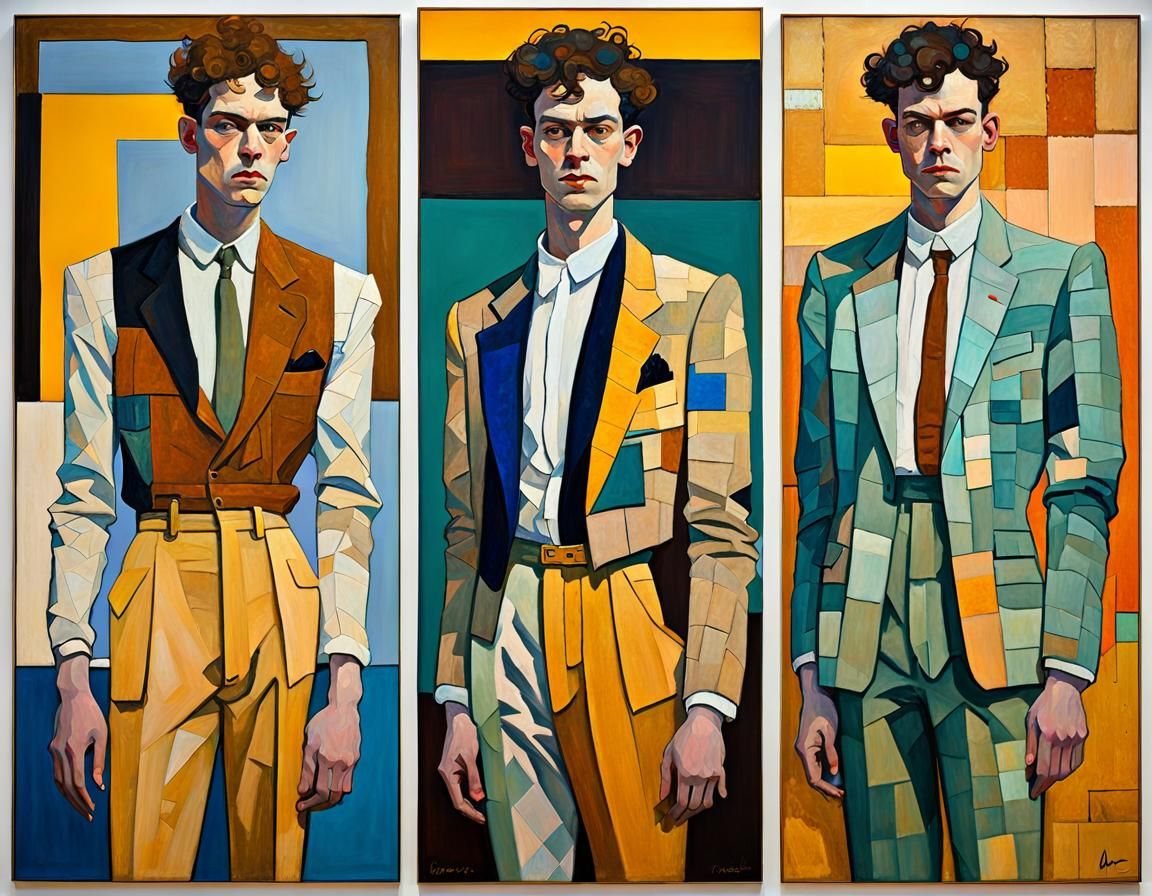 Art Deco Fashion in Neo-Impressionist Expressionist Style