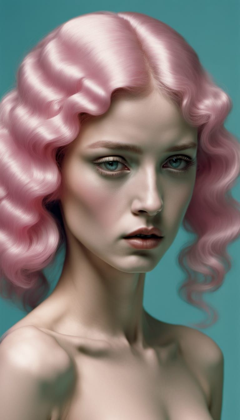 Vaporwave Fairies in Orientalist Style