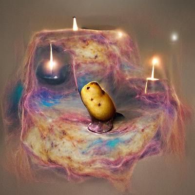 Potato Eats Universe by Candlelight