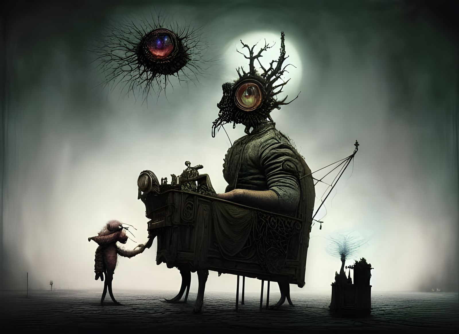 Eldritch Scene in Paranormalpunk Style