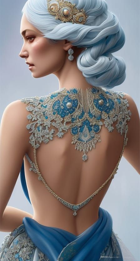 Hyperdetailed Princess Portrait in Digital Art Style