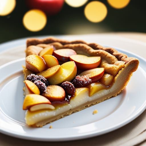 A Delicious Apple Tart in Soft Focus