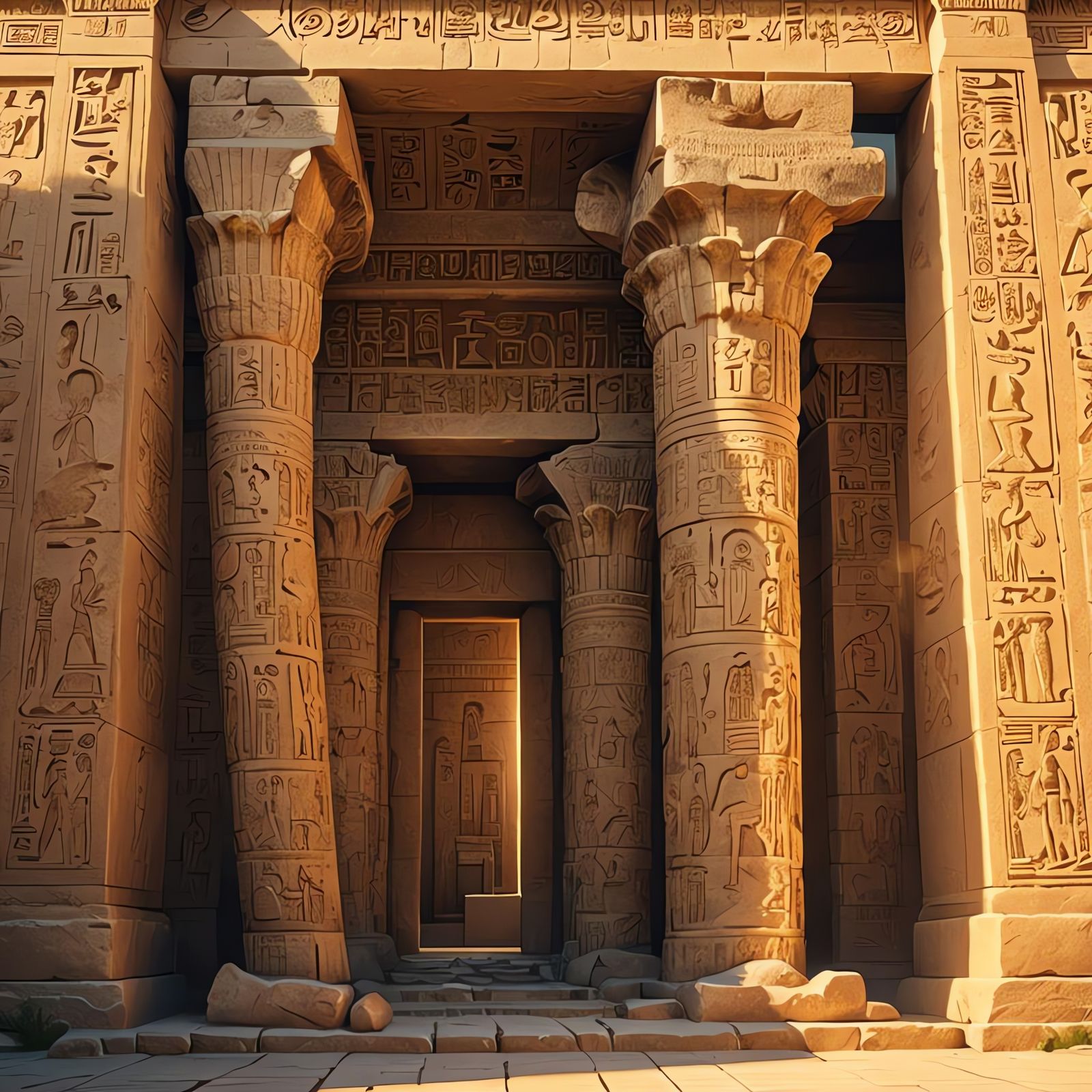 Sketch of an Egyptian Temple