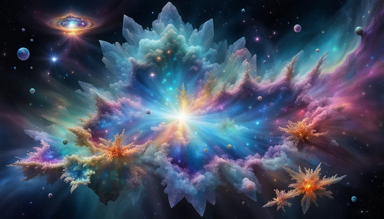 Nebula Births Crystalline Lifeforms in Prismatic Colors