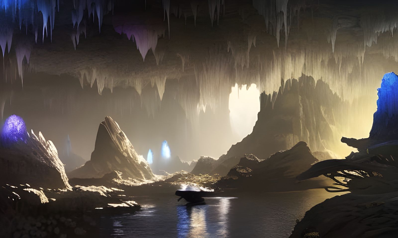 Bioluminescent Cave
