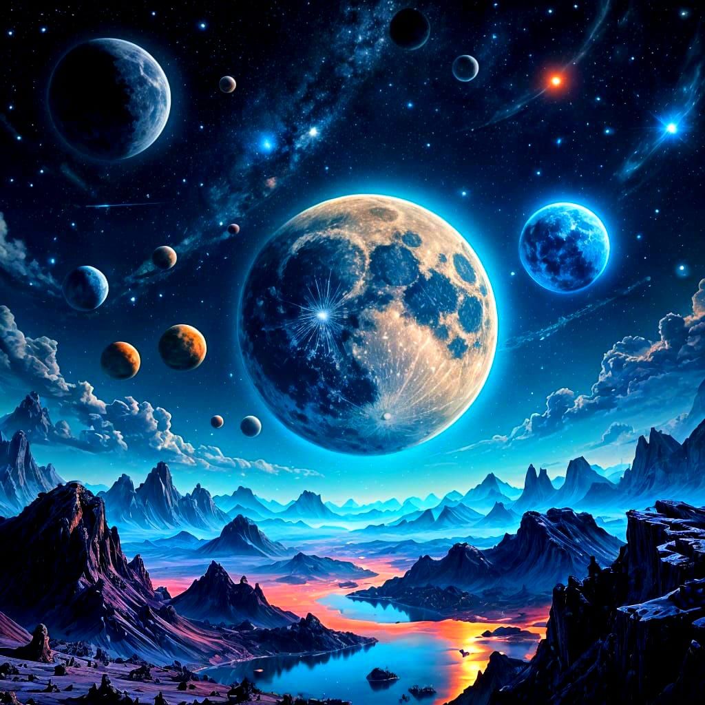 Galactic Dreamscape in Hyperrealistic Color