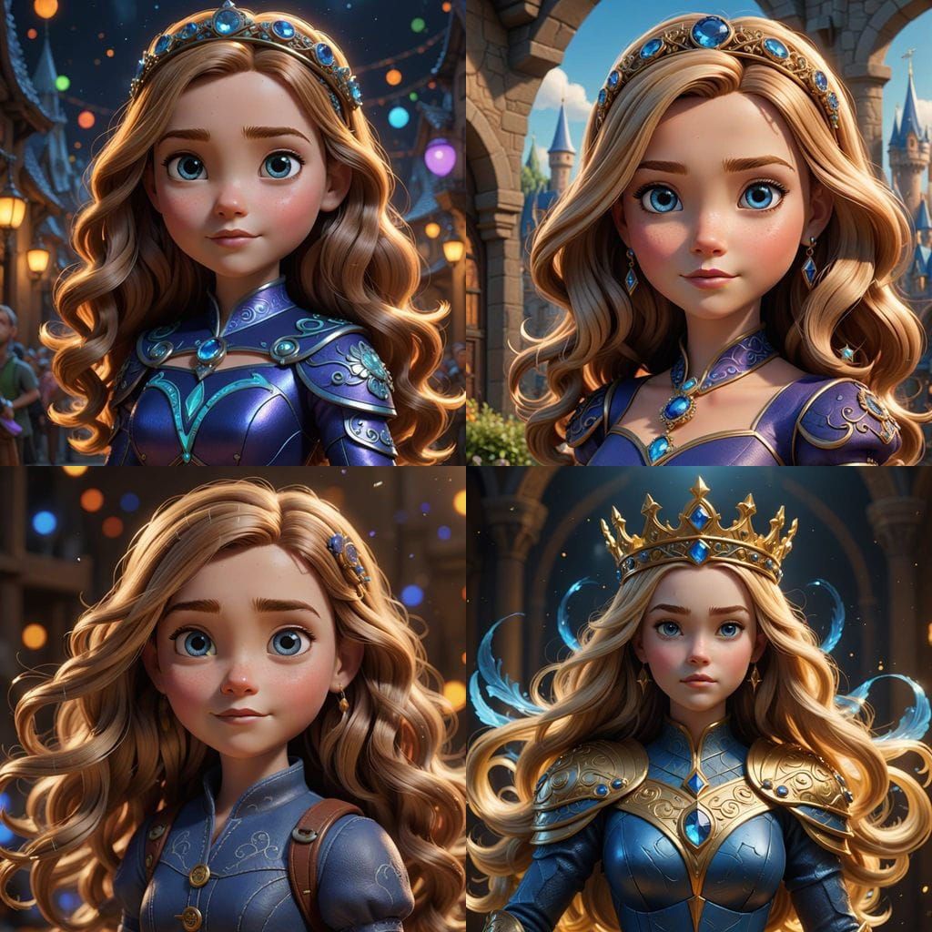 Reimagined Sofia the Fifth: Vibrant Concept Art in 3D Digita...