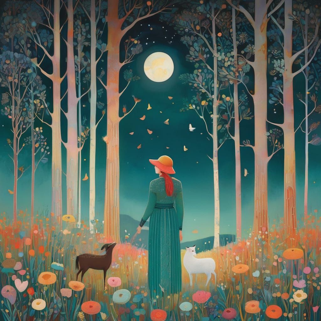 Mother's Love in Vibrant Pastel Hues