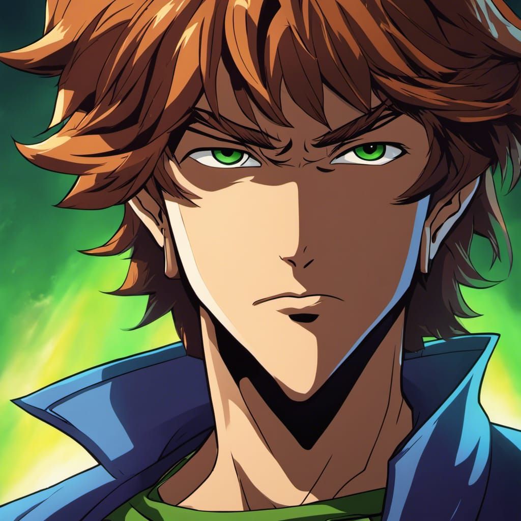 Buff Shaggy in Anime Style with Lightning Magic