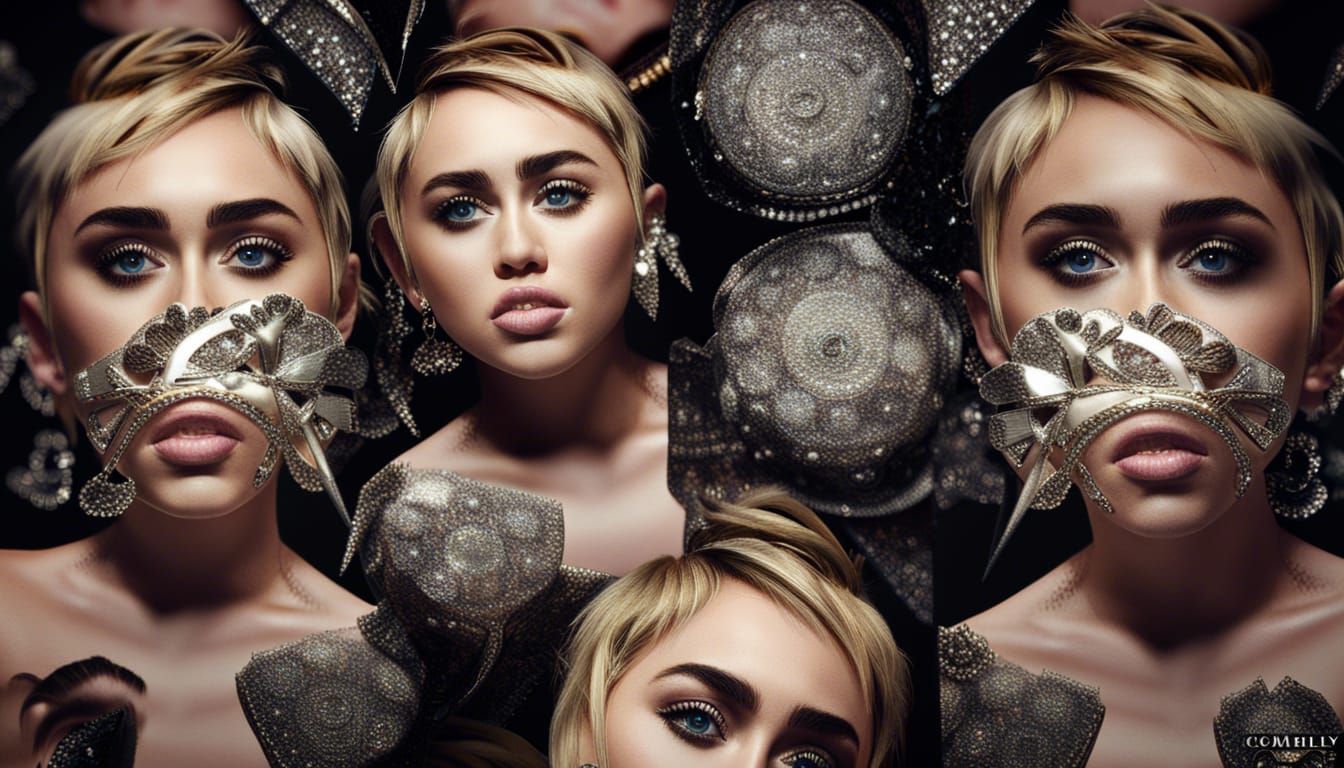Hyperrealistic Portrait of Miley Cyrus in HDR