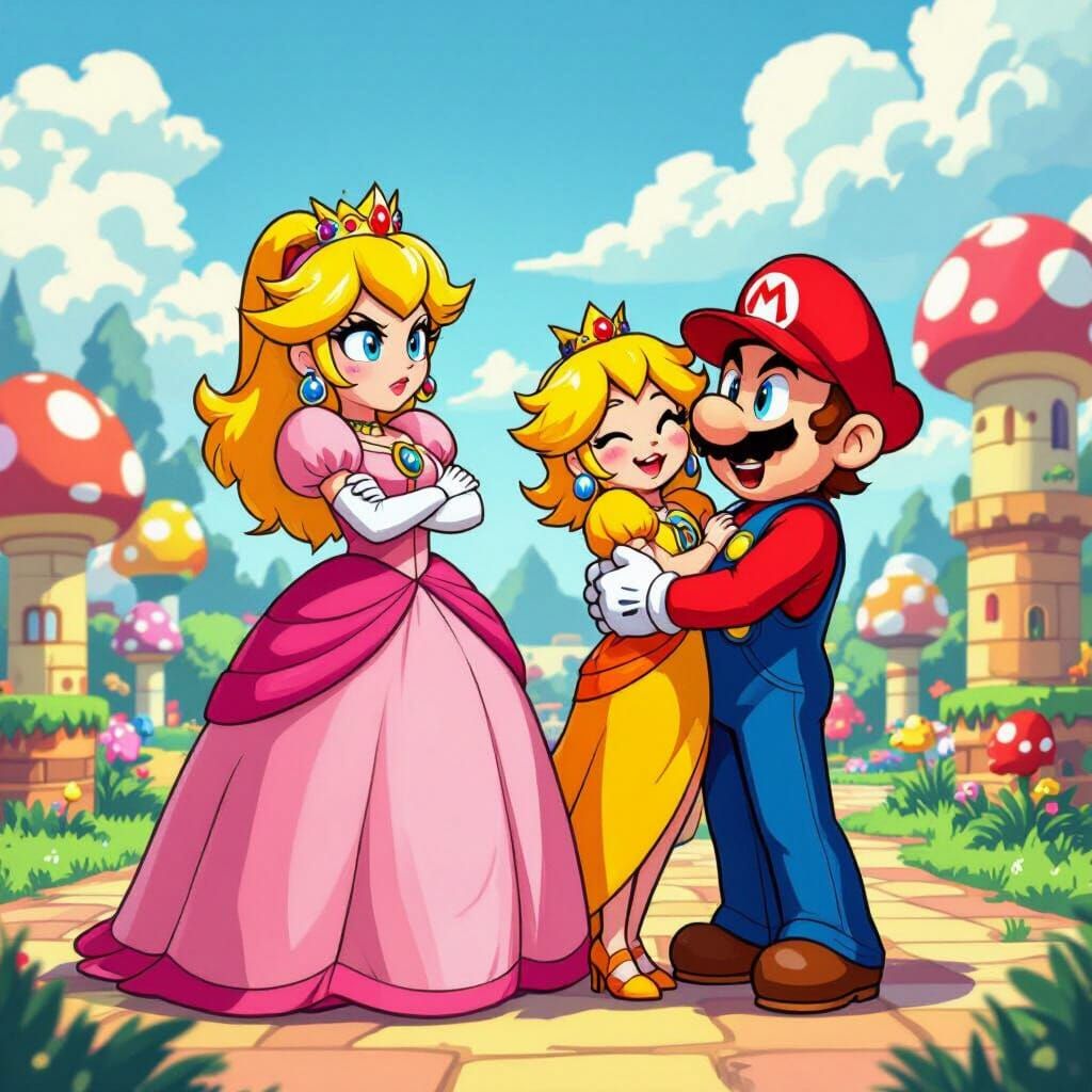 Princess Peach's Fury: A Mushroom Kingdom Drama