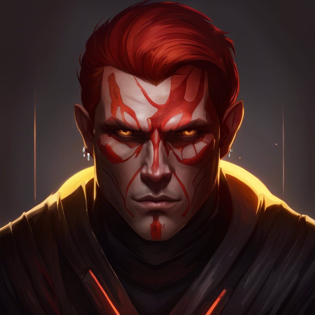 Sith Pureblood Portrait in Hyperdetailed Fantasy Art