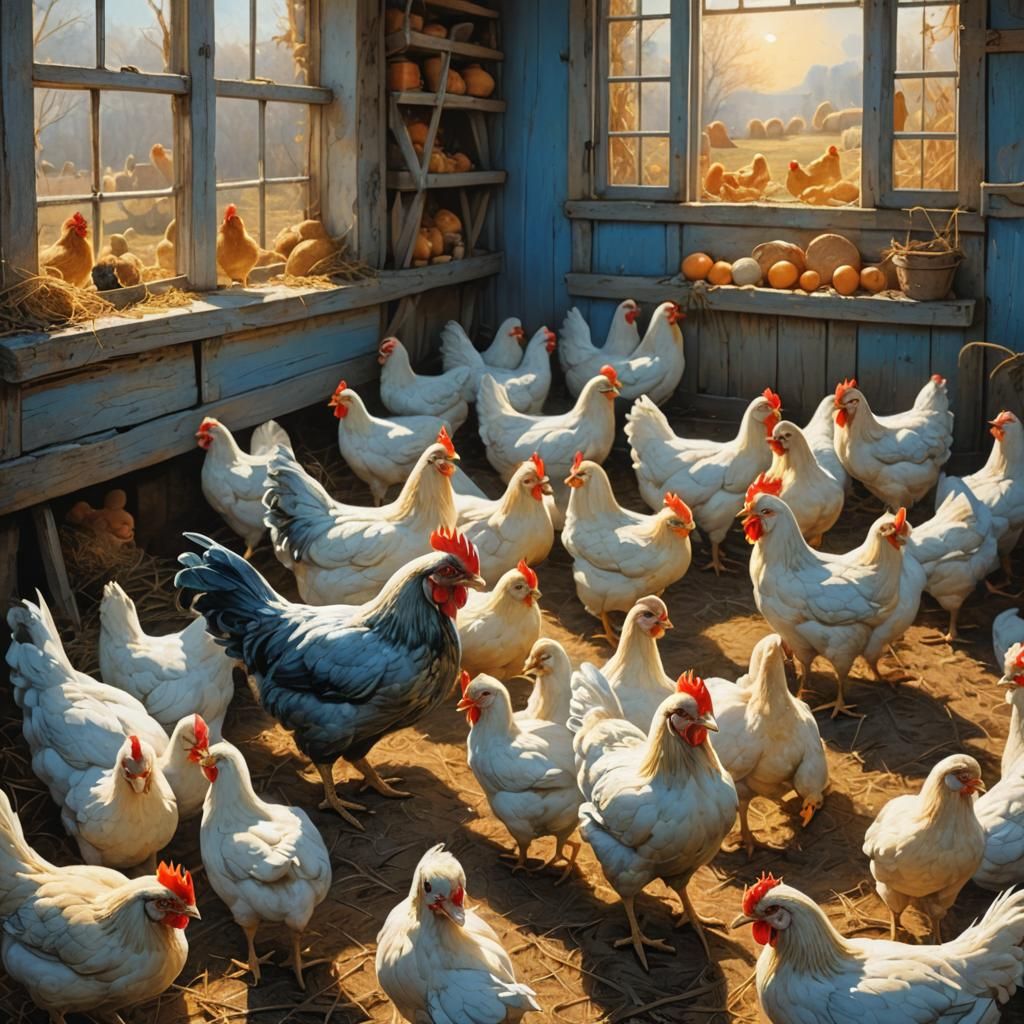 Chicken in Beauty Farm: Fantasy Concept Art