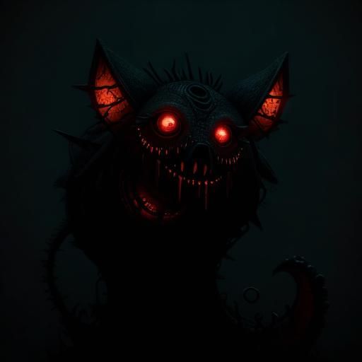 Creepy Cute Eldritch Horror with Volumetric Lighting
