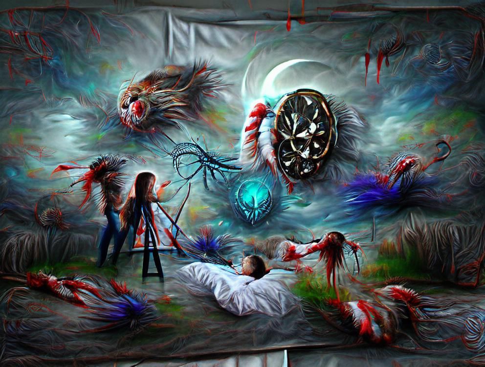 Dream Catcher Stops Nightmare in 8K 3D Rendering