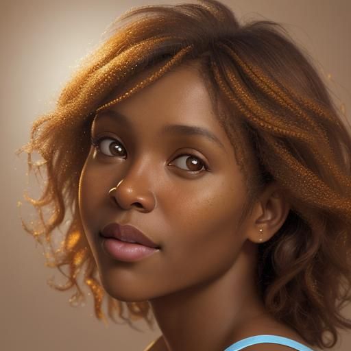 Professional Color Portrait with Bokeh Lighting