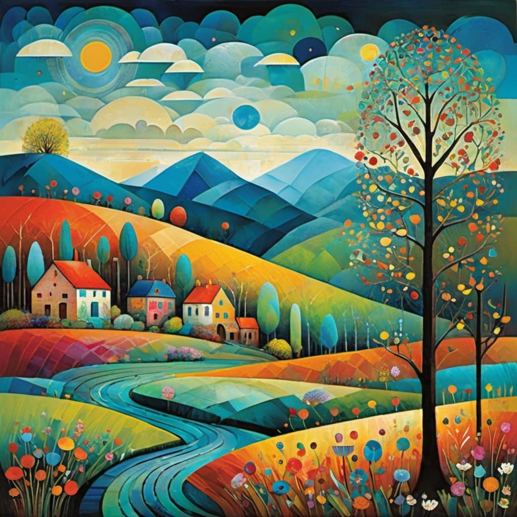 Blossoming Spring in Whimsical Style