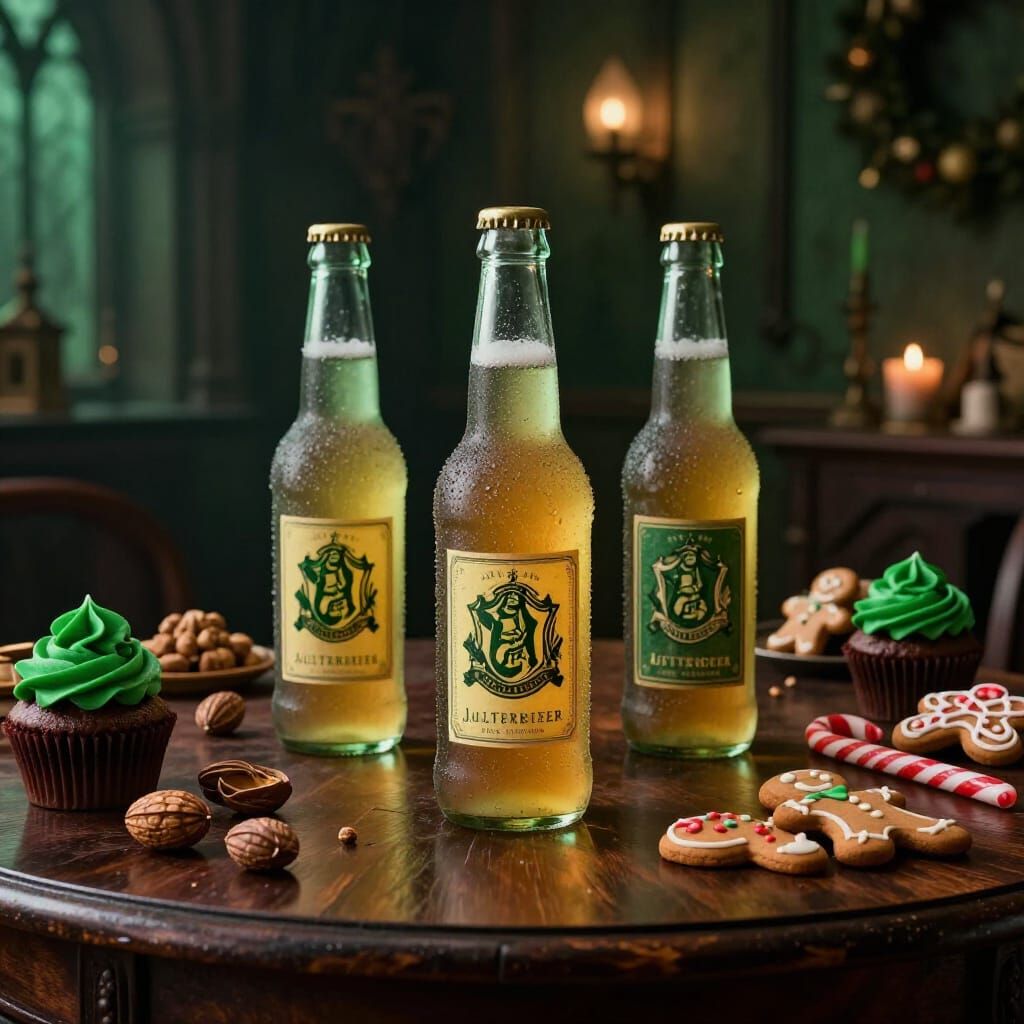 Butterbeer and Treats in Slytherin Common Room