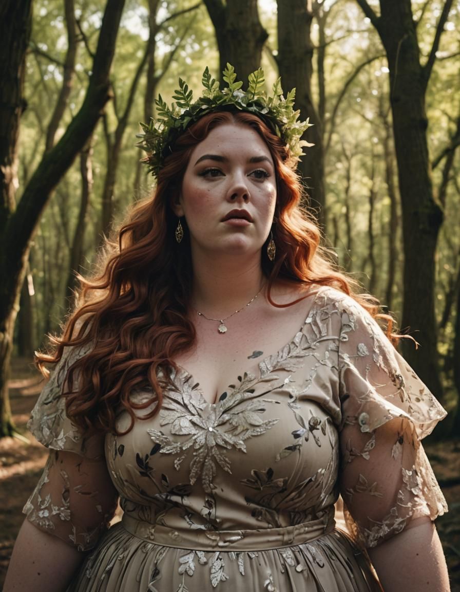 Fairy Dancing in Woods: Cinematic Film Still